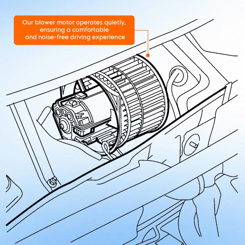 PetMigo HVAC Blower Motor with Fan Cage Replaces 700223 7C3Z 19805 B Fit for Ford Escape 2008-2012, for F250/F350 Super Duty 2008-2010/ Fit for Mercury Mariner 2008-2011 - Image 5